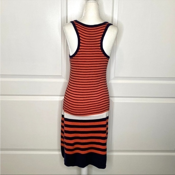 Lilly Pulitzer Stanton Orange Buoy Stripe Sweater Dress Sz M NWT - Picture 4 of 10